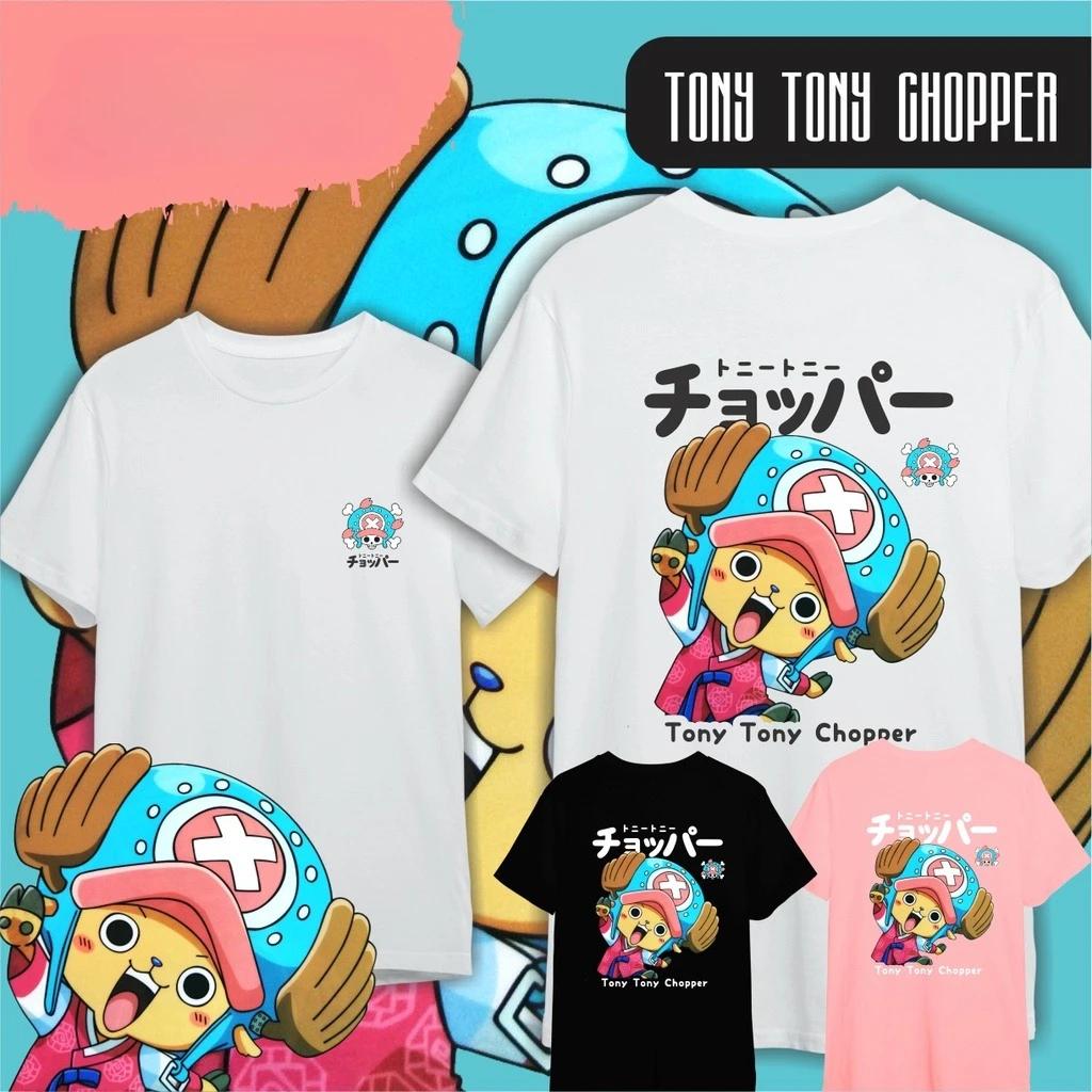 One Piece Anime Tony Tony Chopper Bedrucktes T-Shirt für Herren und Damen, Herren-Top, Sport-T-Shirt, 2026 Sommer Neues T-Shirt
