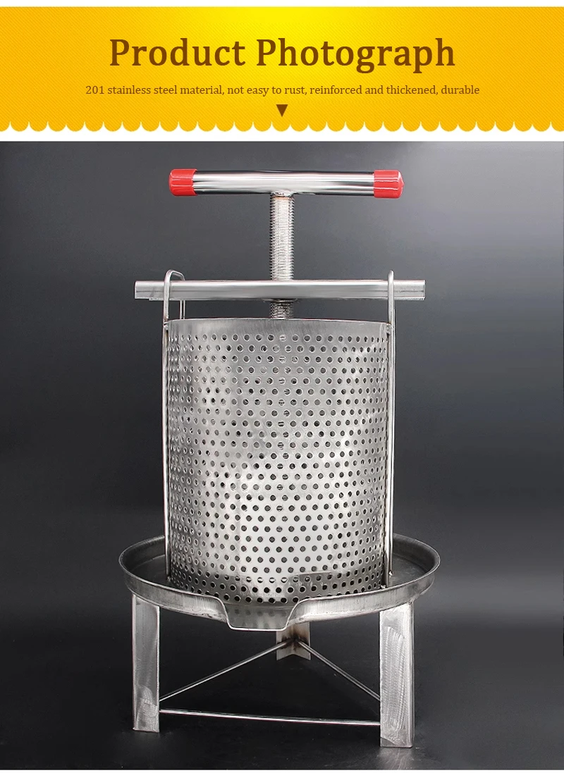 Honey Press Bucket Bees Keeping Tools Honey Wax Press Tools