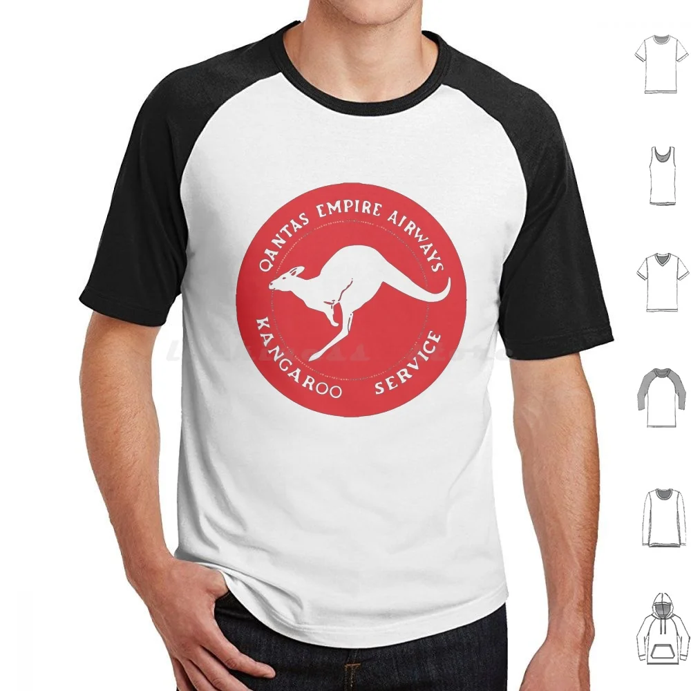 تي شيرت Qantas مقاس كبير 100% قطن Qantas Cessna Piper Qantas Boeing Cessna Logo Piper Logo Telomogol Qantas Logo Airasia