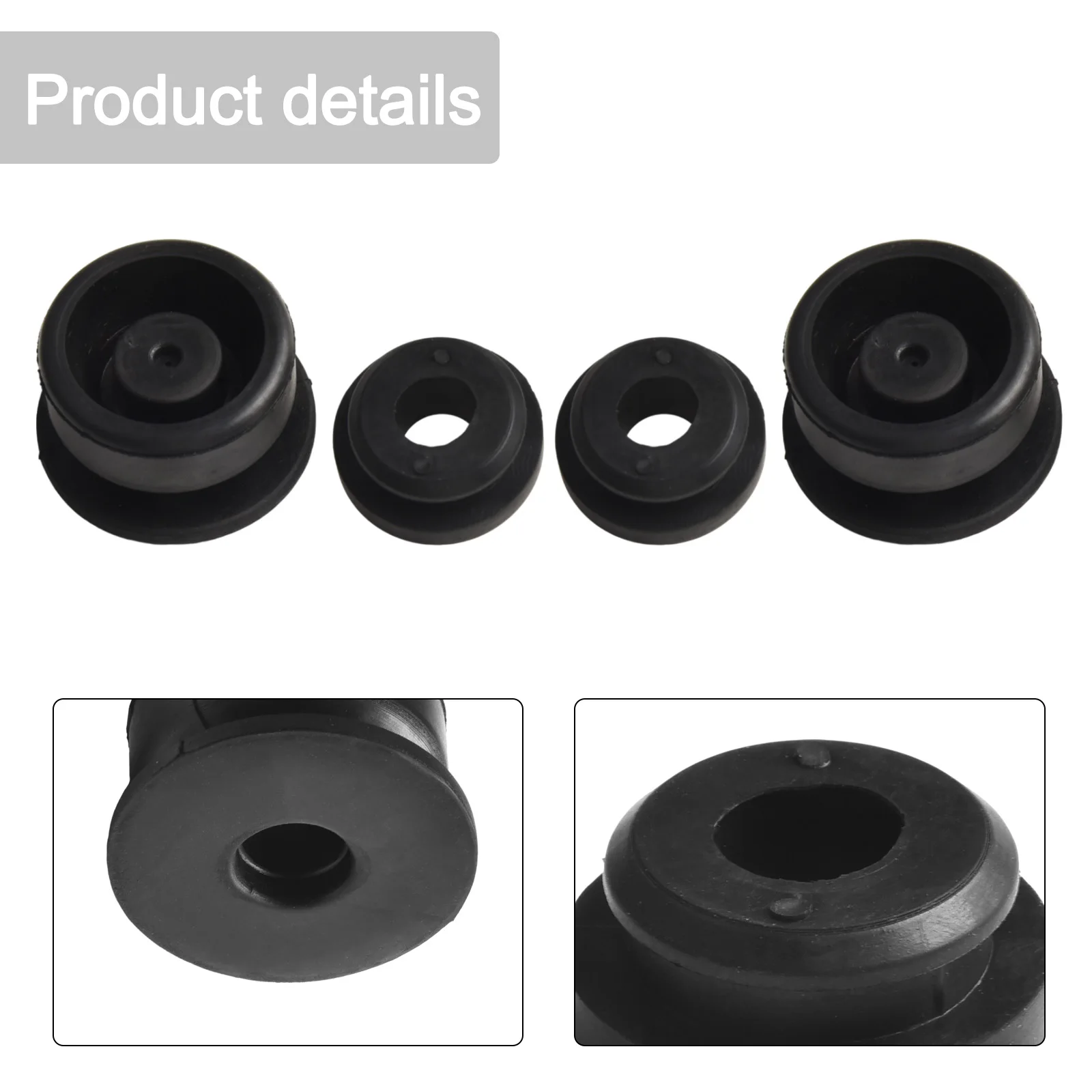 4PC Radiator Rubber Mount Bushing Grommets For Honda For Accord For Civic 74173-SJ4-000 + 74172-SM4-97 For CRV Accessories