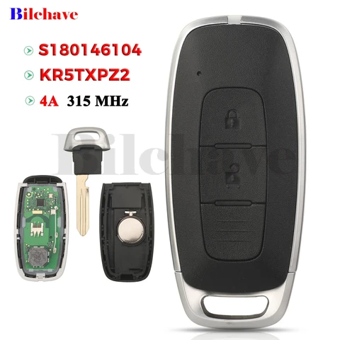 Умный Автомобильный Ключ-пульт Jingyuqin 315 МГц 4A KR5TXPZ2 S180146104 Для Nissan X-Trail Pathfinder 2023 - 2 Кнопки
