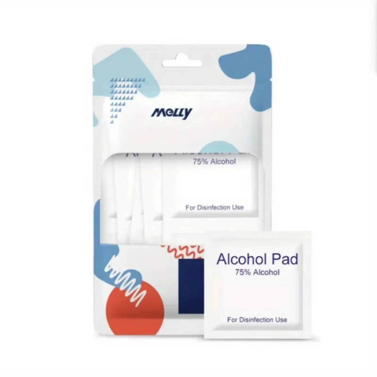 Hisopo desechable con alcohol al 75% para desinfección de heridas, caja de primeros auxilios esencial para la preparación de desastres en el hogar.