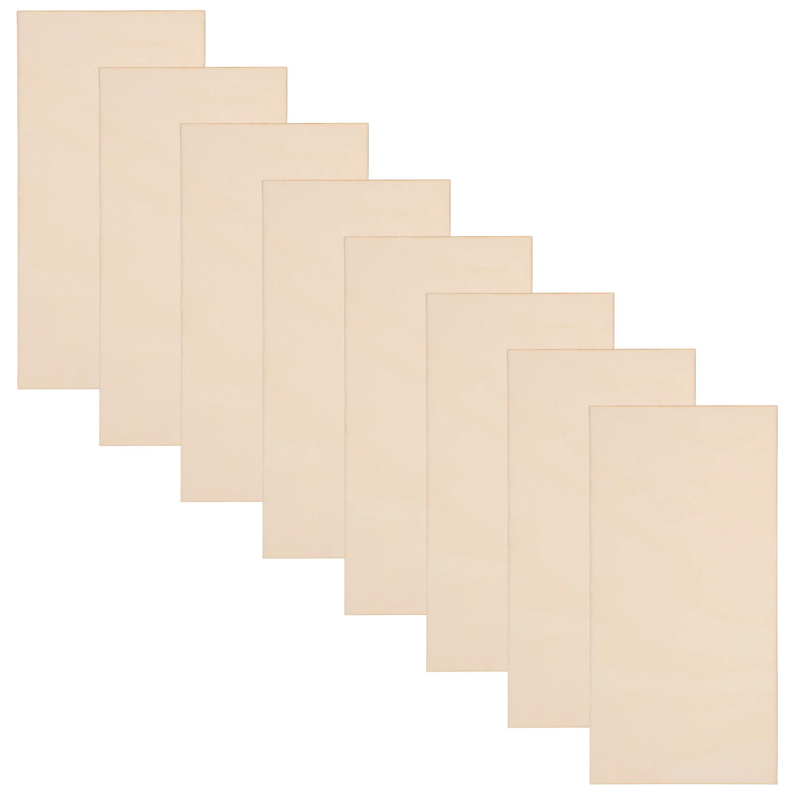 

8 pcs Unfinished Rectangular Wood Slices 10X20Cm Plywood Sheets For Diy Crafts Painting Carving Blank Wooden Plaques Craft