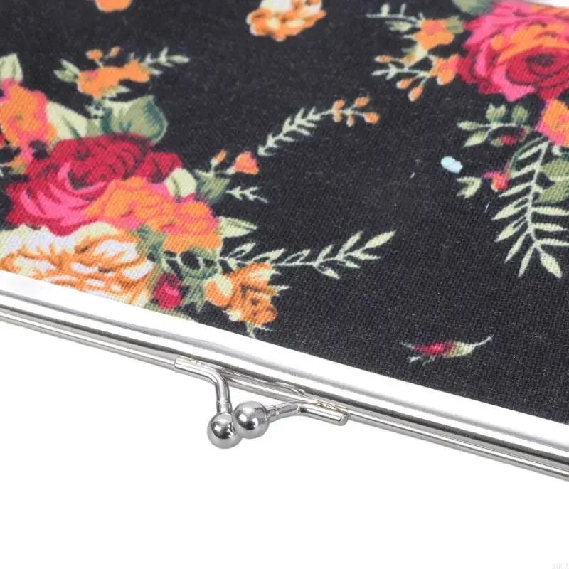 

Retro Flower Coin Purse Wallet Clutch Bag Kiss Lock Change Purse Trinkets 20CA