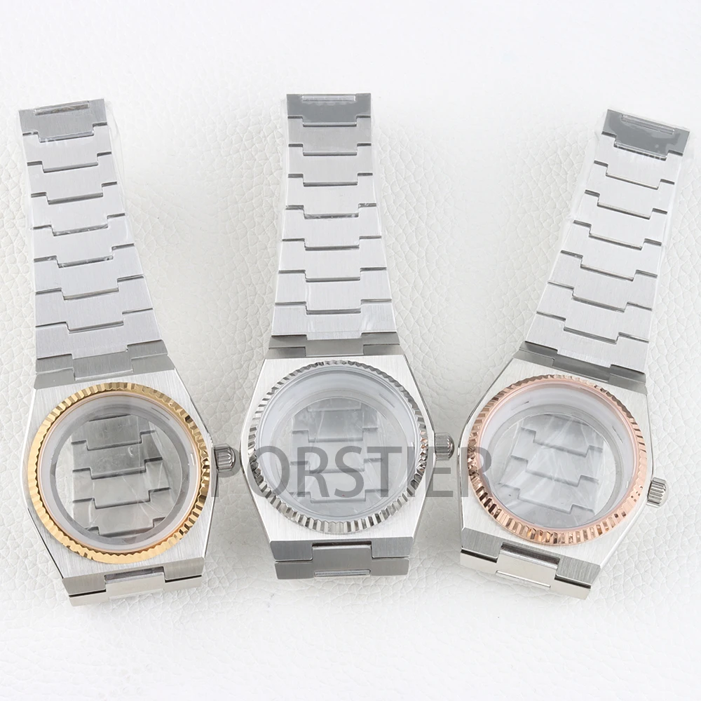 

Sapphire Glass 40mm Nh35 Watch Case Solid 316L Stainless Steel for Seiko NH35 NH36 Movement PRX Super Player 31.8mm Dial