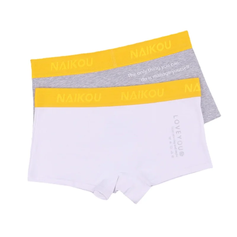 

HaleyChan Women Cotton Letter Briefs 1 Pack Boxer Briefs for Women's Tomboy Trans Lesbian Transgender Women Underwear Panties