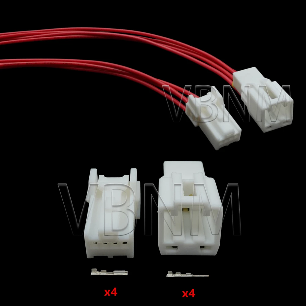 4 pines 6098-1116 6098-1120 3A04MW 3A04FW enchufe para espejo retrovisor de coche enchufe de Cable automático conector de carcasa de plástico automotriz