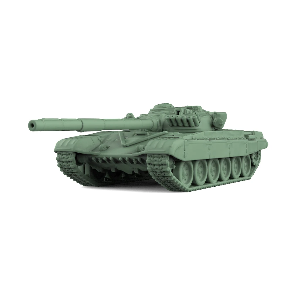 

1/220 1/160 1/87 SSMODEL SS931 Железнодорожная военная модель, комплект советского основного боевого танка T-72A