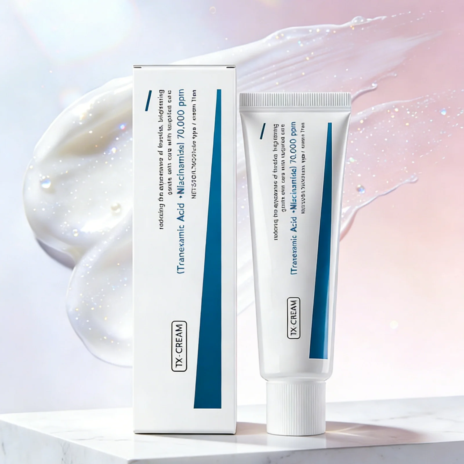 Crema blanqueadora para pecas, ácido tranexámico para manchas, tratamiento de melasma, pigmentación, niacinamida, crema iluminadora para aclarar la piel, 50g