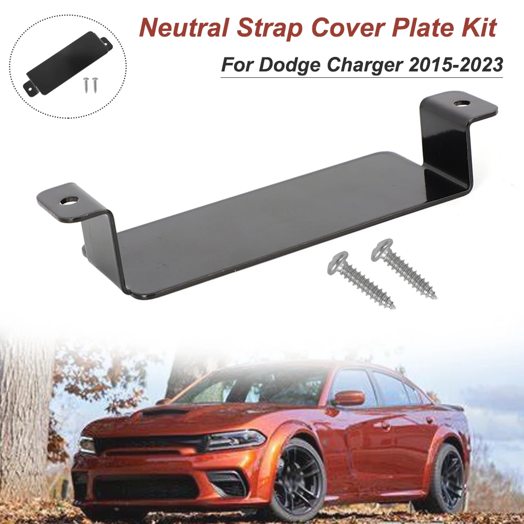 For Dodge Charger 2015-2023 Neutral Strap Cover Plate Kit Stainless Steel Interior Modification