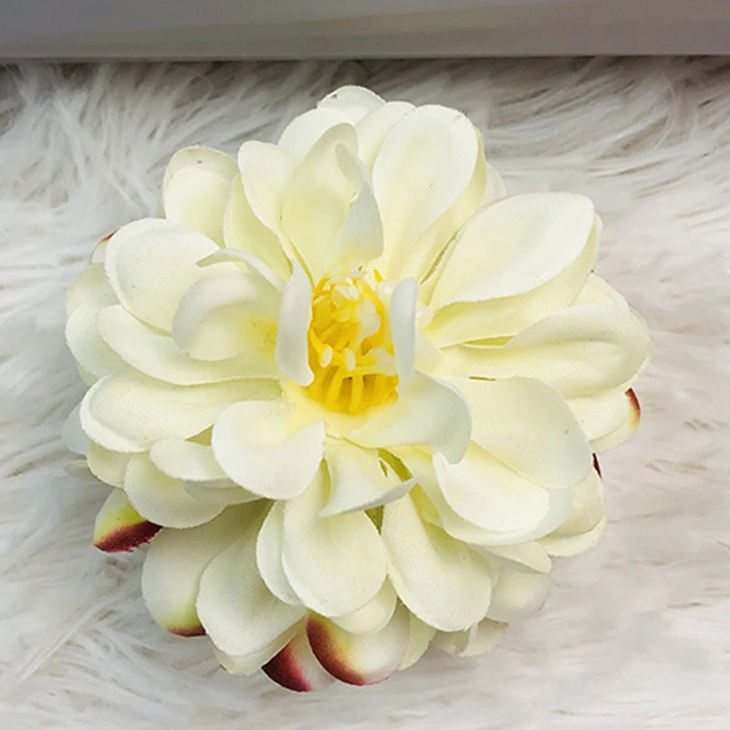 Dia 7cm Dahlia Flower Head Wedding Decoration Fake Flowers Road Lead Flower Wall Flower Arrangement Wreath Accessories Home Deco