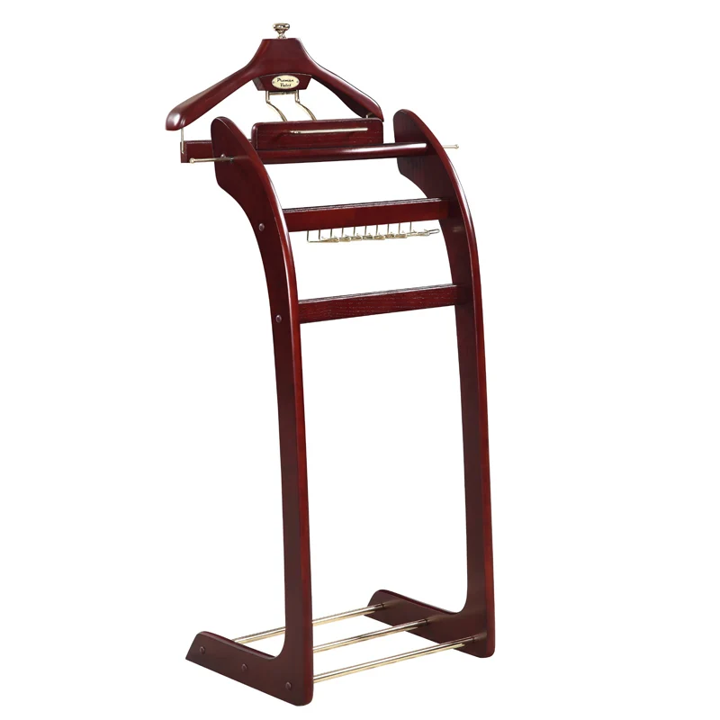 

Home Solid Wood Hanger Multifunctional Hotel Office Bedroom Suit Rack Coat Rack Floor Multifunctional