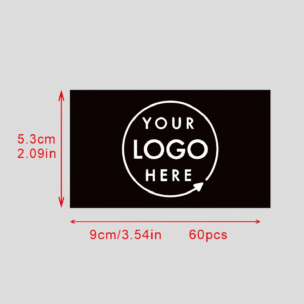 Es gibt insgesamt 60 hochwertige schwarze Karten mit individuellen Logos, darunter Geschenkkarten und personalisierte Visitenkarten. – Detail 5