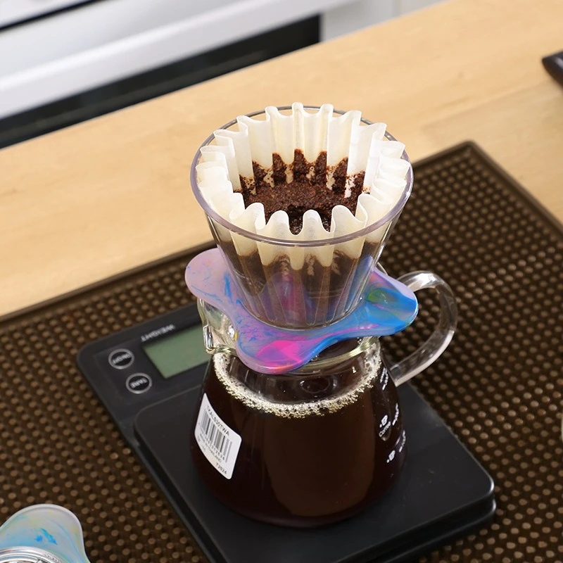 Drip Type Conical Coffee Filter Cup Home Hand Brew Extractor Simple Brewing Part with Cake Filter Paper