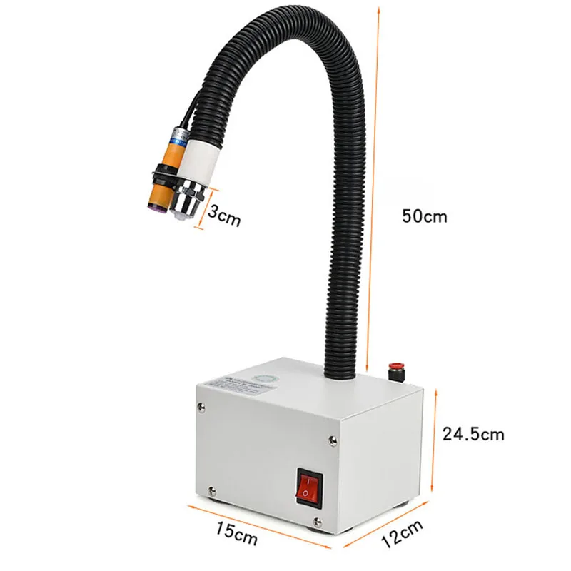 Photoelectric induction ion wind snake automatic blowing dust removal snake-shaped industrial de-static eliminator air gun