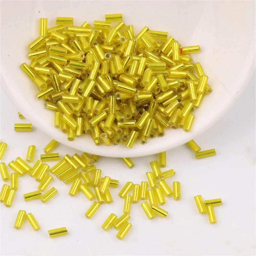 2*2mm 2*4mm 2*6mm silber gefüllte Rohr perlen hand genähte Perlen Reis perlen DIY handgemachtes Armband Zubehör h Rohr Großhandel. – Detail 14