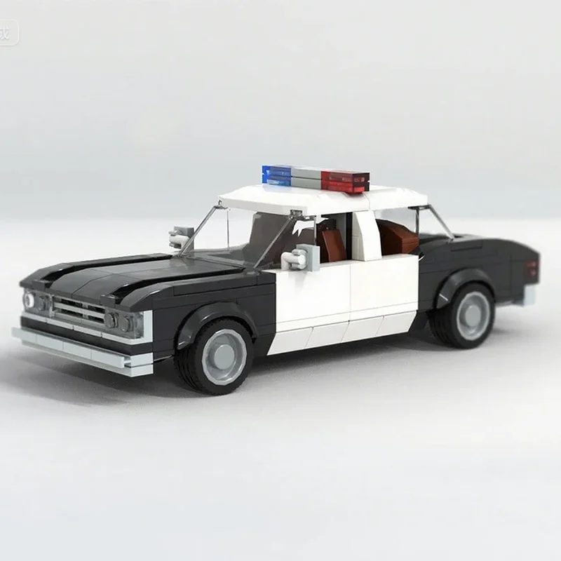 

263 детали MOC: Полицейский автомобиль Chevrolet Impala LAPD 1979 года (из фильма «Твердые как сталь»), конструктор, рождественский подарок, креативный набор для самостоятельной сборки