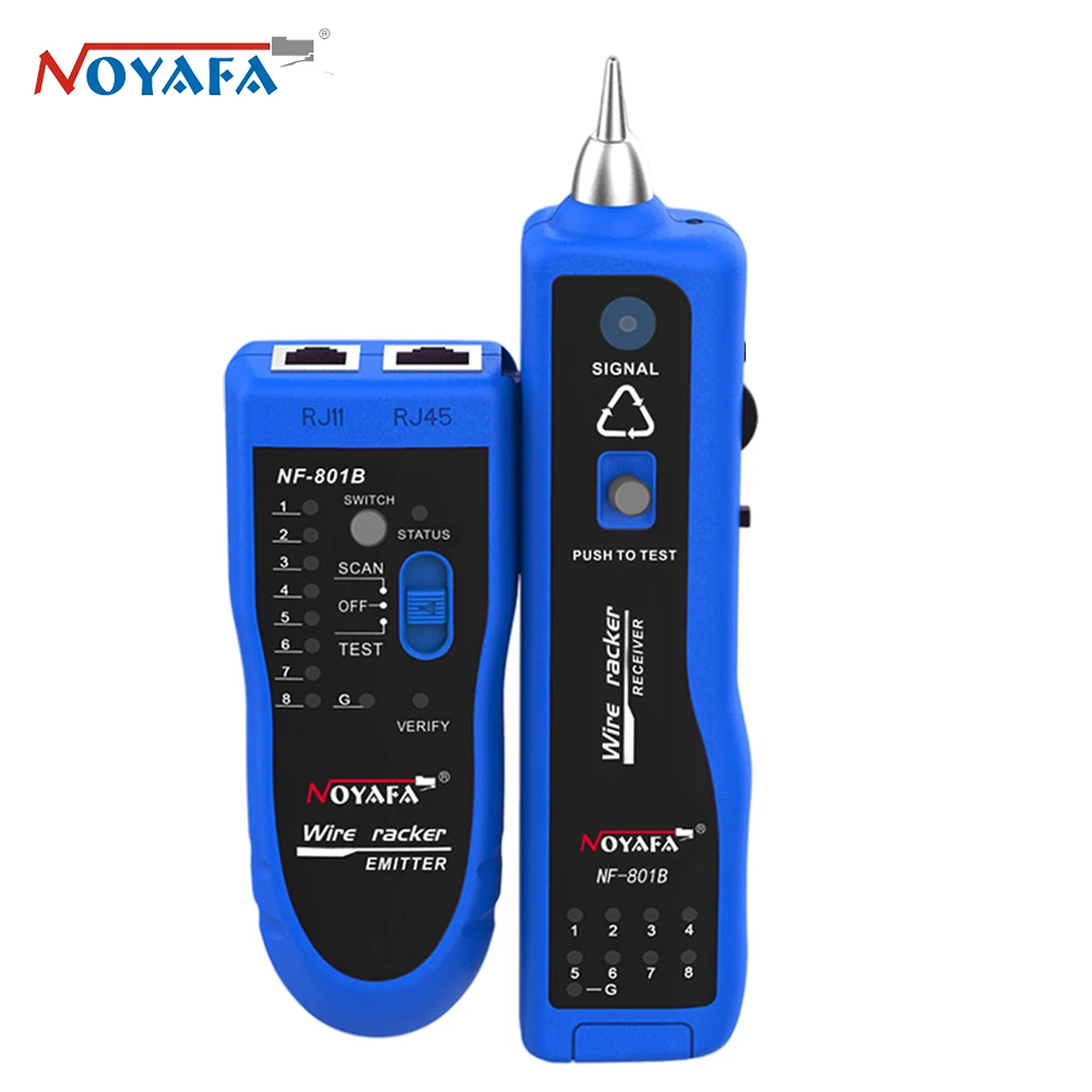 

Noyafa NF-801B Multifunctional Network Cable Tester RJ11 Rj45 Tools Network-to-Wire Measuring Open Short Circuits Cable Tracker