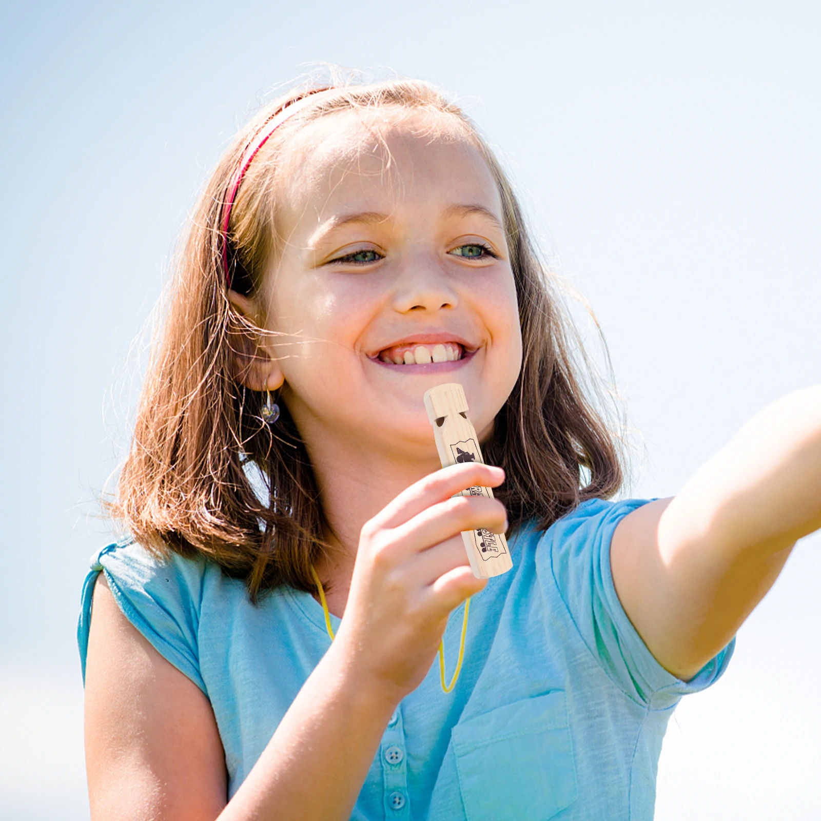 

1pc Wooden Train For Kids Baby Wind Instruments Musical Gift Party Favors Christmas Stocking Stuffer Kids Whistle Wood Whistle