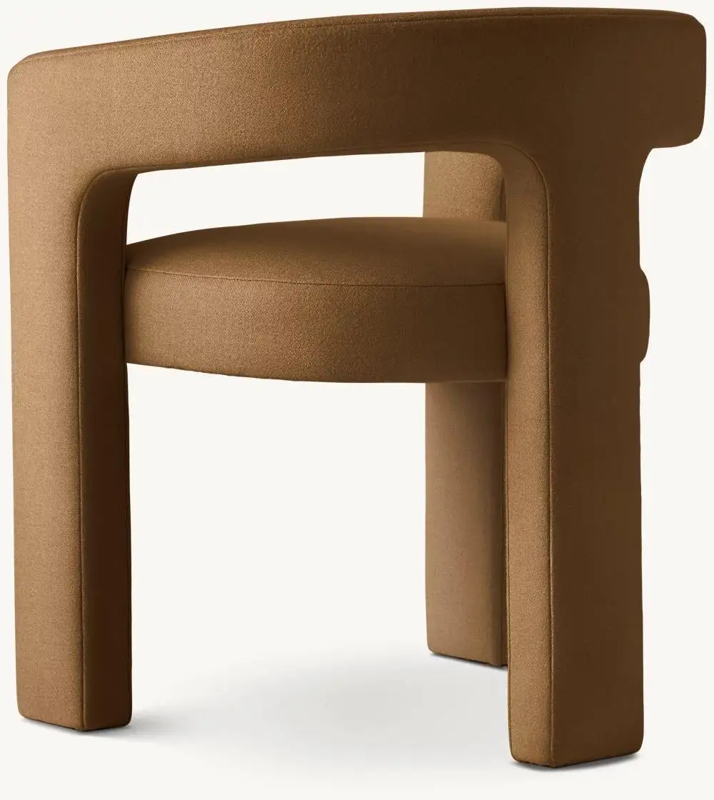 #Modern Eco-Friendly Durable Microfiber Leather Upholstered Portable Dining Room Open-Back Dining Armchair For Home Workshop