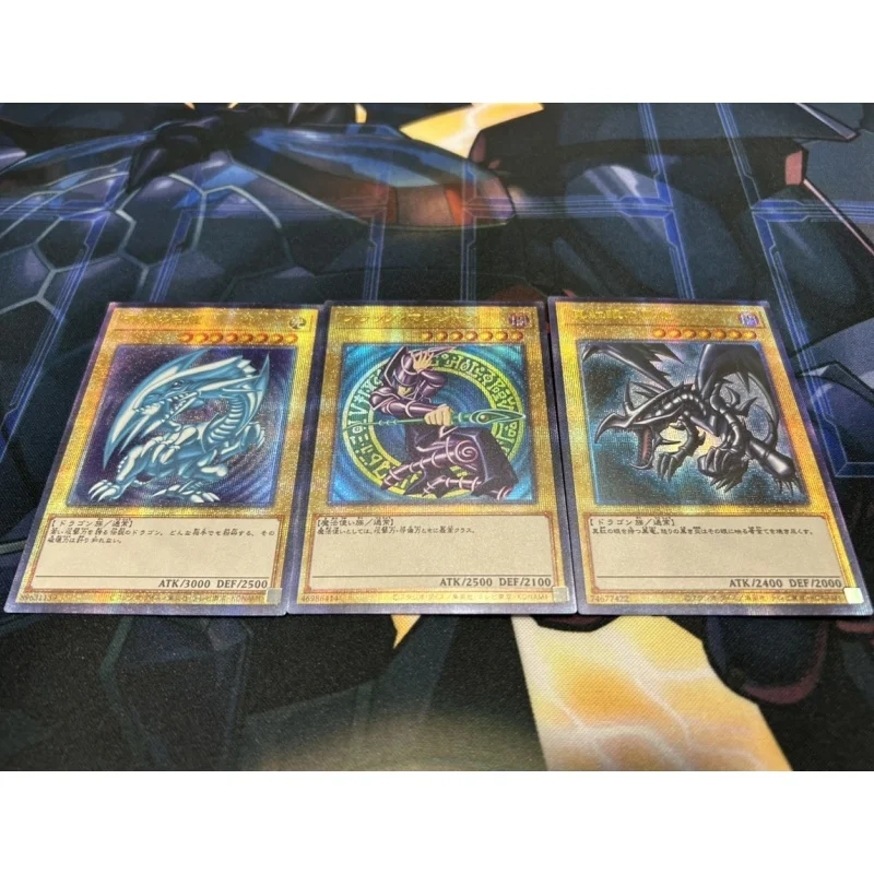 Yu Gi Oh Cards Dark Magician Girl the Dragon Knight Blue-Eyes White Dragon Anime Game Characters Collection PSER Cards DIY Toys