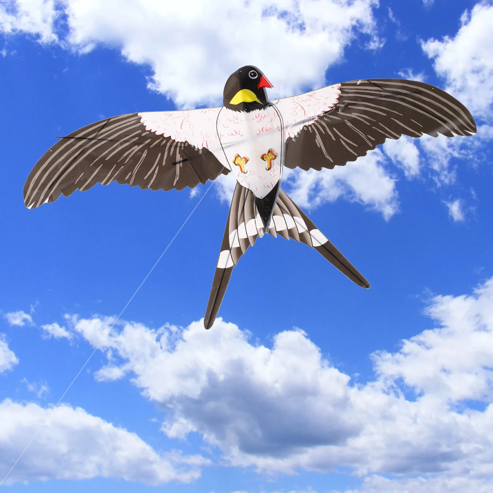 Easy to Rod Swallow Bird Kite for Kids Lightweight Kite Fishing Pole Toy Outdoor Activities Fun Entertainment