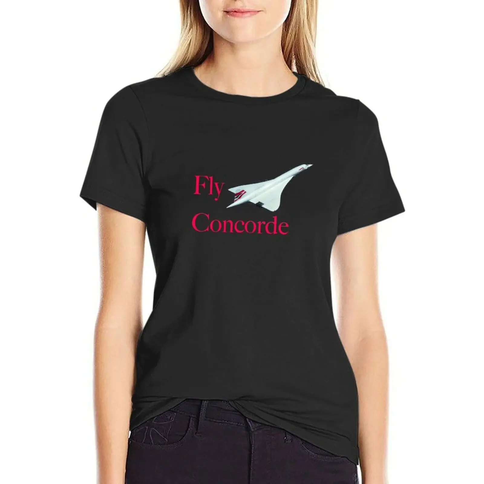 

Fly Concorde T-Shirt animal prinfor lady clothes cute clothes customs T-shirt Women