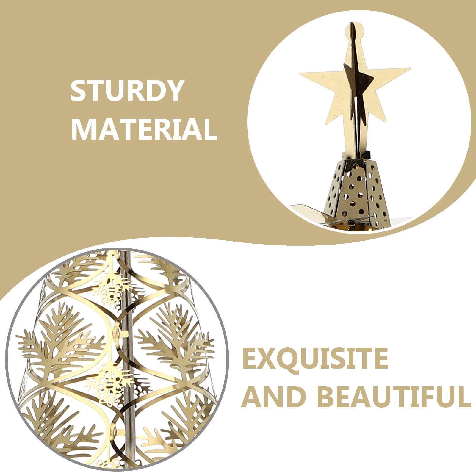 

1Pcs Christmas Tree Holder Golden Stylish Xmas Holder Set Ideal for Christmas Party Supplies Holiday Home