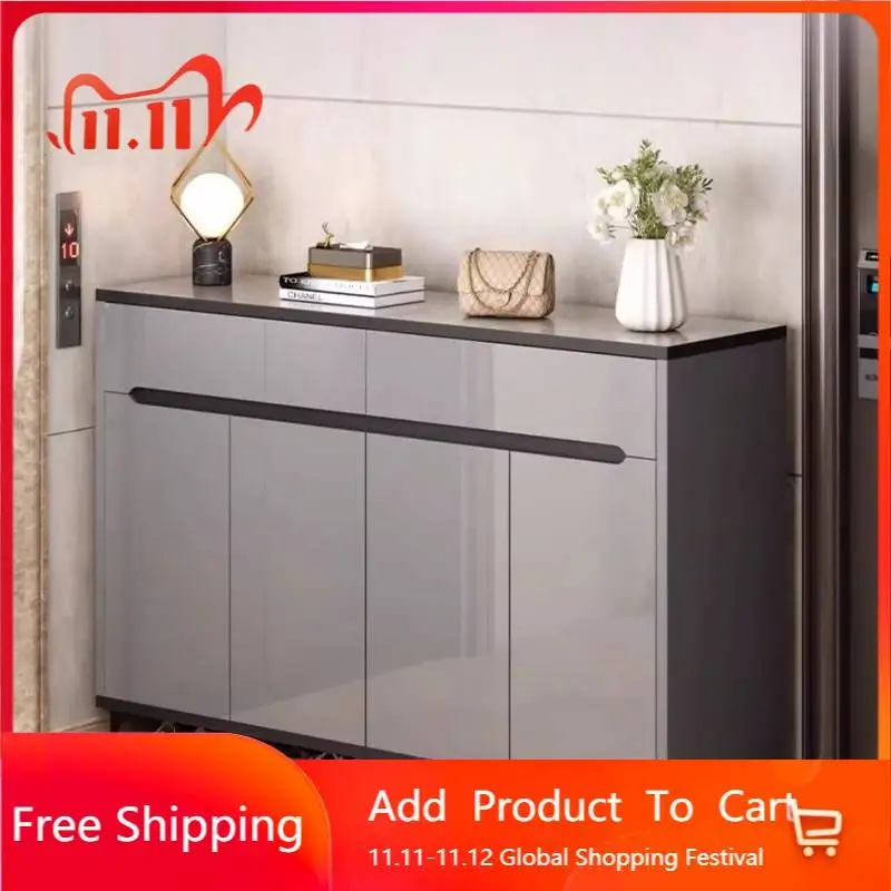 

Modern Multifunctional Shoe Cabinet Storage Luxury Drawer Narrow Shoe Cabinet Filing Wooden Scarpiera Salvaspazii Furniture Home