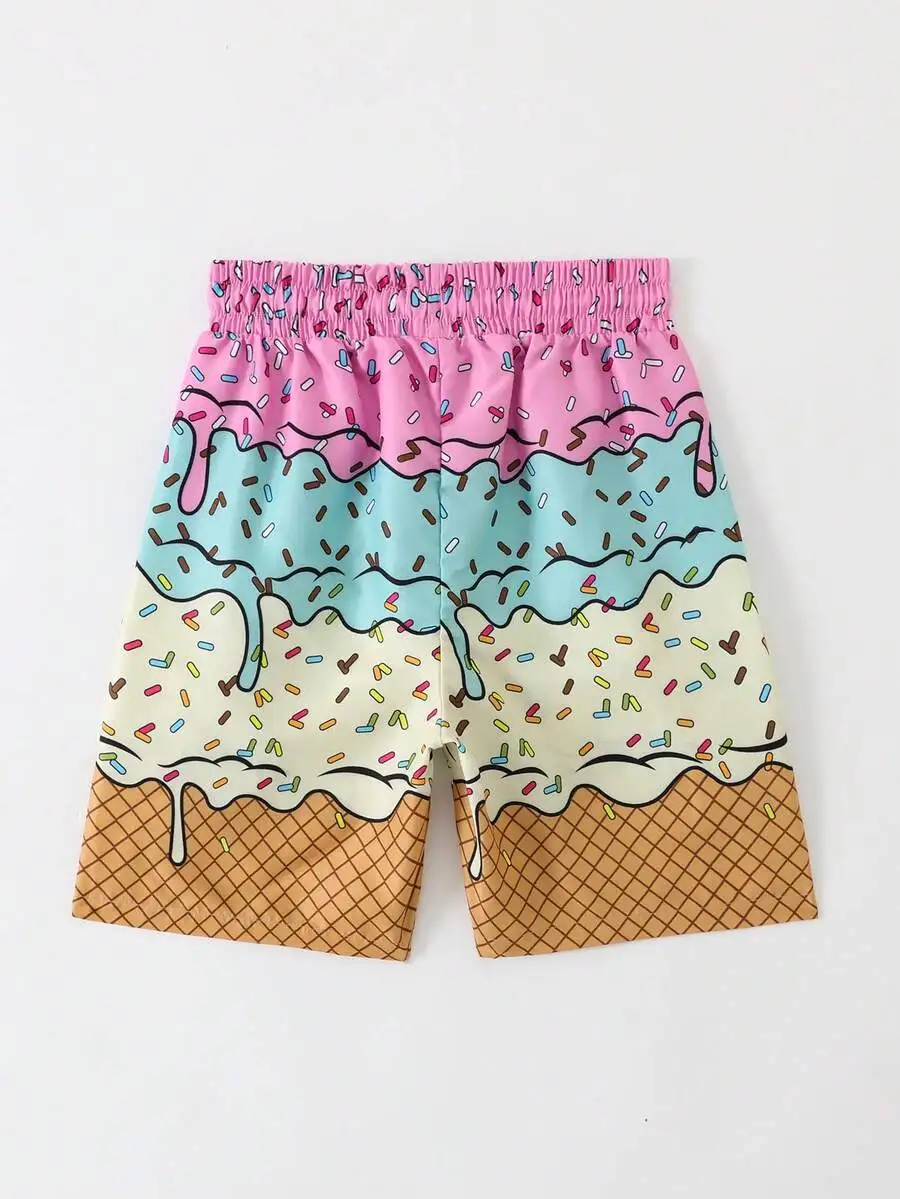 

Boys' Single Piece Beach Shorts, Printed