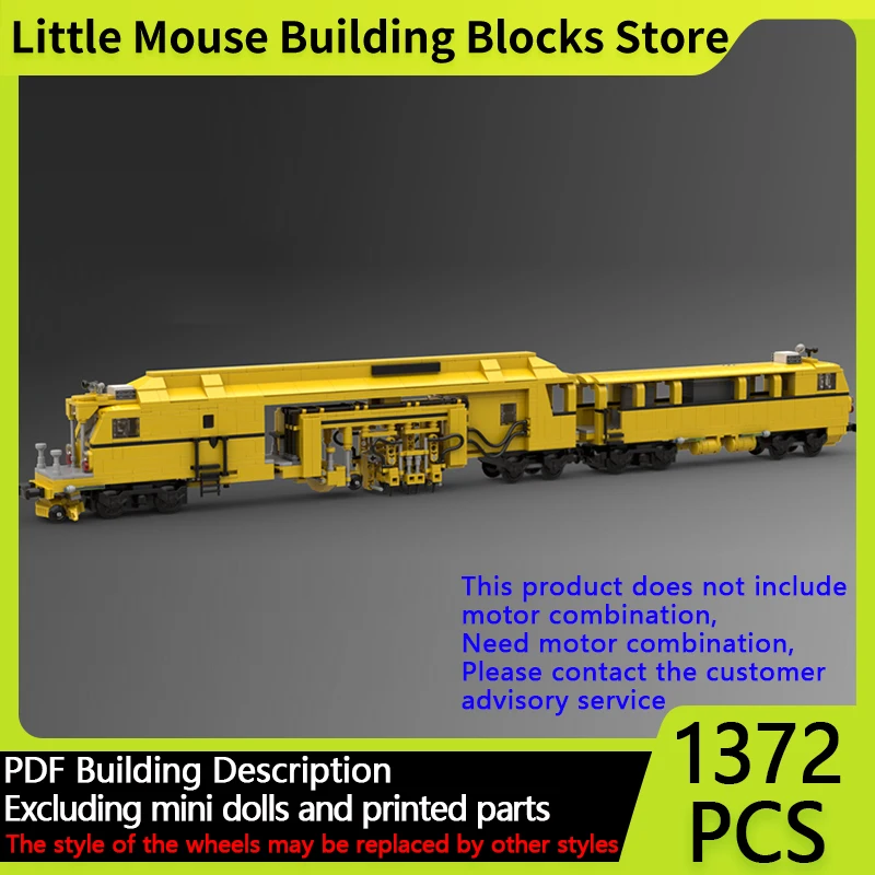 

City Car Model MOC Building Bricks Track Tamping Machine Modular Technology Gifts Holiday Assemble Children Toys Suit