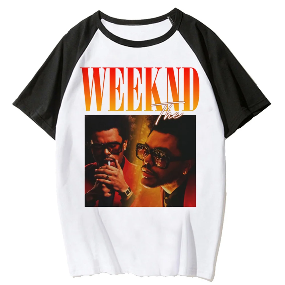 the Weeknd t-shirts women Japanese streetwear funny t-shirts female manga designer clothing