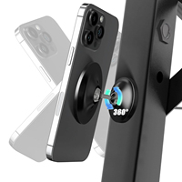 Upgraded Gym Double-Ball 360° Rotations, Car Magnetic Phone Mount Holder Compatible for MagSafe for Videos and Selfies