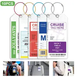 Cruise Ship Tags Waterproof Cruise Luggage Tag Holder Essential Carnival Supplies for Reusable Zip Seal Document 10