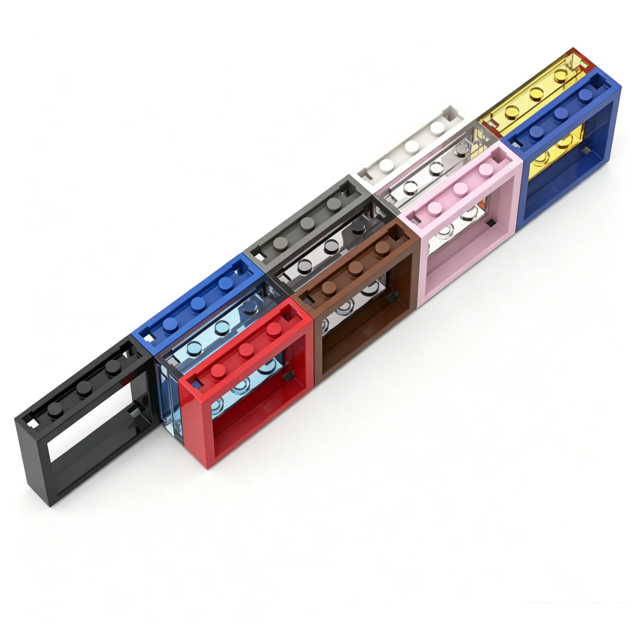 30pcs 60594 Window Frame 1x4x3 Building Blocks Moc Accessories Compatible with Construction Bricks DIY Children Toys