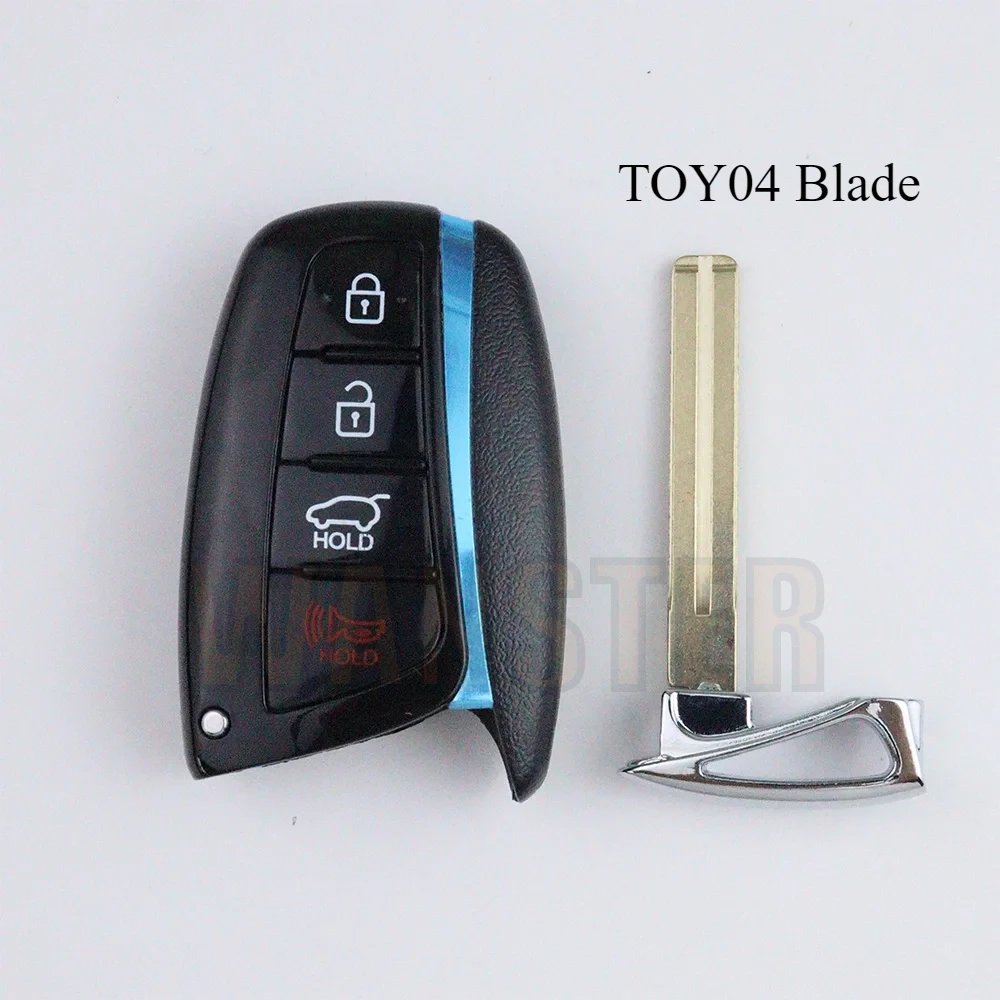 Car Key Fob Case Shell Housing for Hyundai Santa Fe Sport Equus Centennial Grandeur Azera Genesis G80 2013-2015 2016 2017 IX45