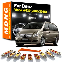 MDNG Canbus No Error For Mercedes Benz Viano W639 2003-2013 2014 2015 Car  Accessories LED Interior Dome Map Light Kit Led Bulbs