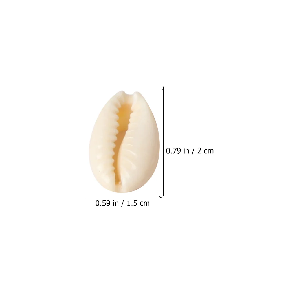 100Pcs Jewelry Shell DIY Crafts Shell Beads Natural Decorations Handmade Craft Shells