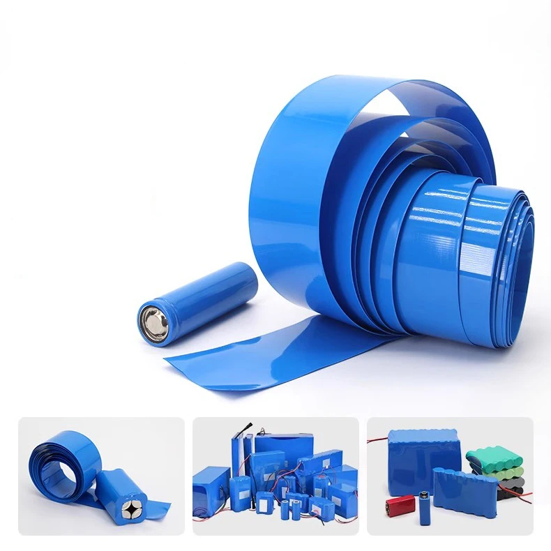 18650 بطارية ليثيوم يتقلص أنبوب 21700 14500 32650 بطارية PVC يتقلص كم التعبئة والتغليف الجلد التعبئة والتغليف فيلم