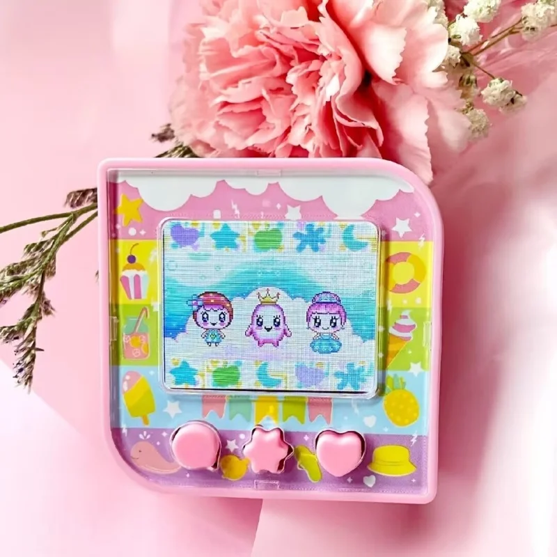 Hot Tamagotchi Original Sugar Cube Electronic Pet Machine Game Console Chinese English Color Screen Children Pet Development Toy