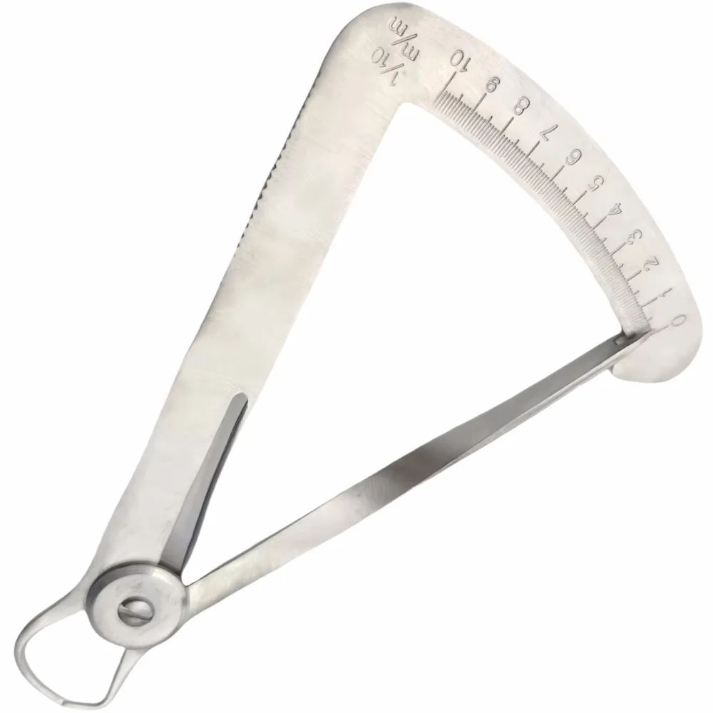 

1PC Professional Dental Gauge Caliper - Stainless Steel Crown/Bridge Thickness Measuring Tool for Dentist & Laboratory Use