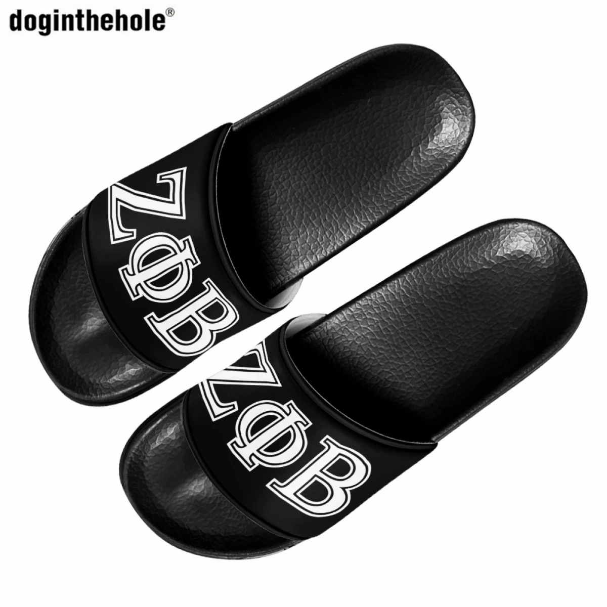 

Doginthehole New EVA Summer Non-slip Slippers Women Home Bathroom Slippers Zeta Phi Beta Sorority Design Vacation Beach Sandals