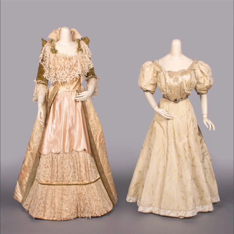 

1890s Victorian Edwardian Duchess Afternoon Walking Bustle Dress Historical Southern Belle Tea Party Ball Gown