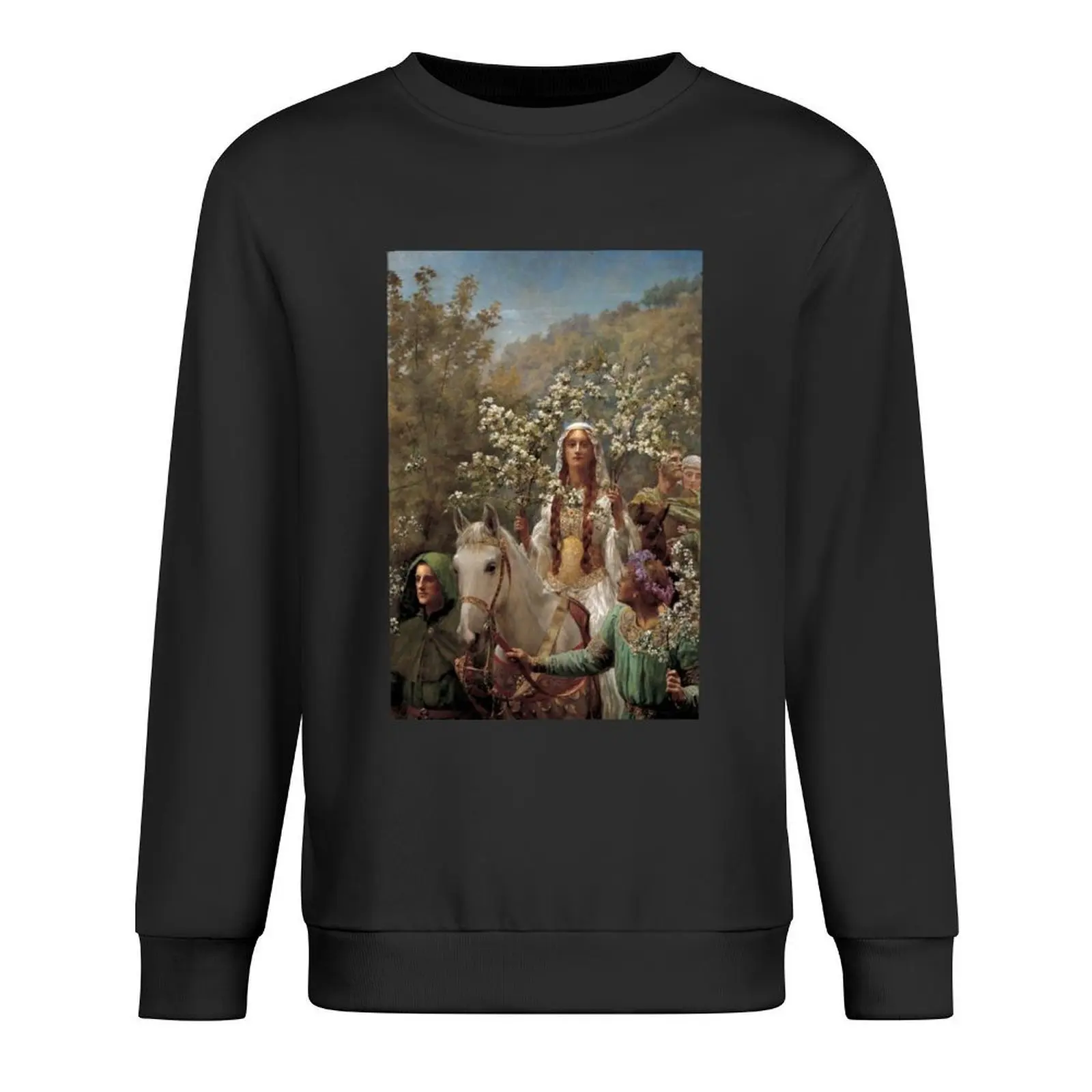 Queen Guinevere's Maying - بلوفر John Collier للرجال يرتدي سترة شتوية للرجال ملابس رجالي معطف رجالي بلوزات رجالية
