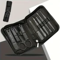6/9Pcs Set Stainless Steel Manicure Set Portable Beauty Kit with Nail Clippers Scissors Files Ideal Nail Clipper Tools
