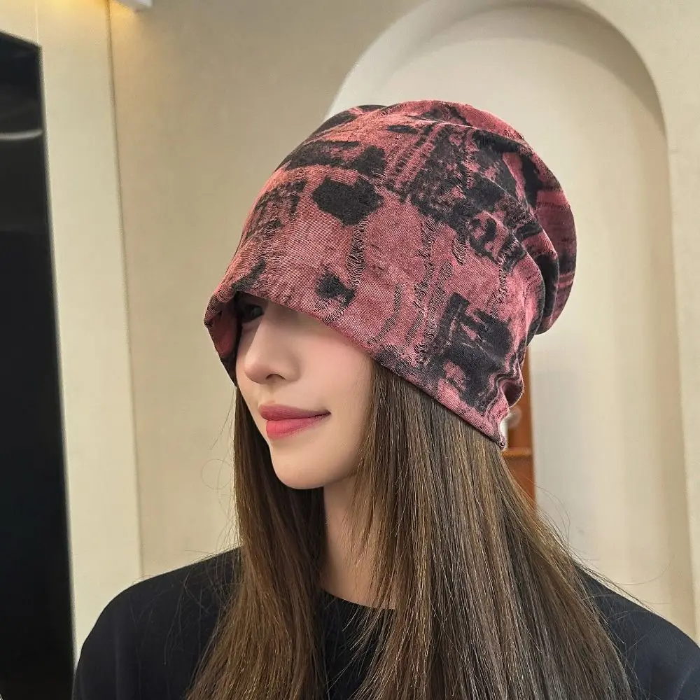 عارضة البوليستر القطن النساء بيني تنفس مرونة الدافئة البلوز قبعة لينة الهيب هوب بونيه الأذن دفئا قبعة للنساء والرجال #5
