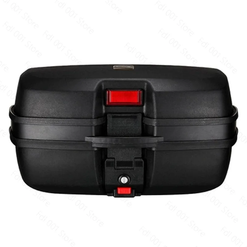 Universal Motorcycle Electric Scooter Tail Box Large Rear Storage Trunk With Backrest Tool Case Waterproof