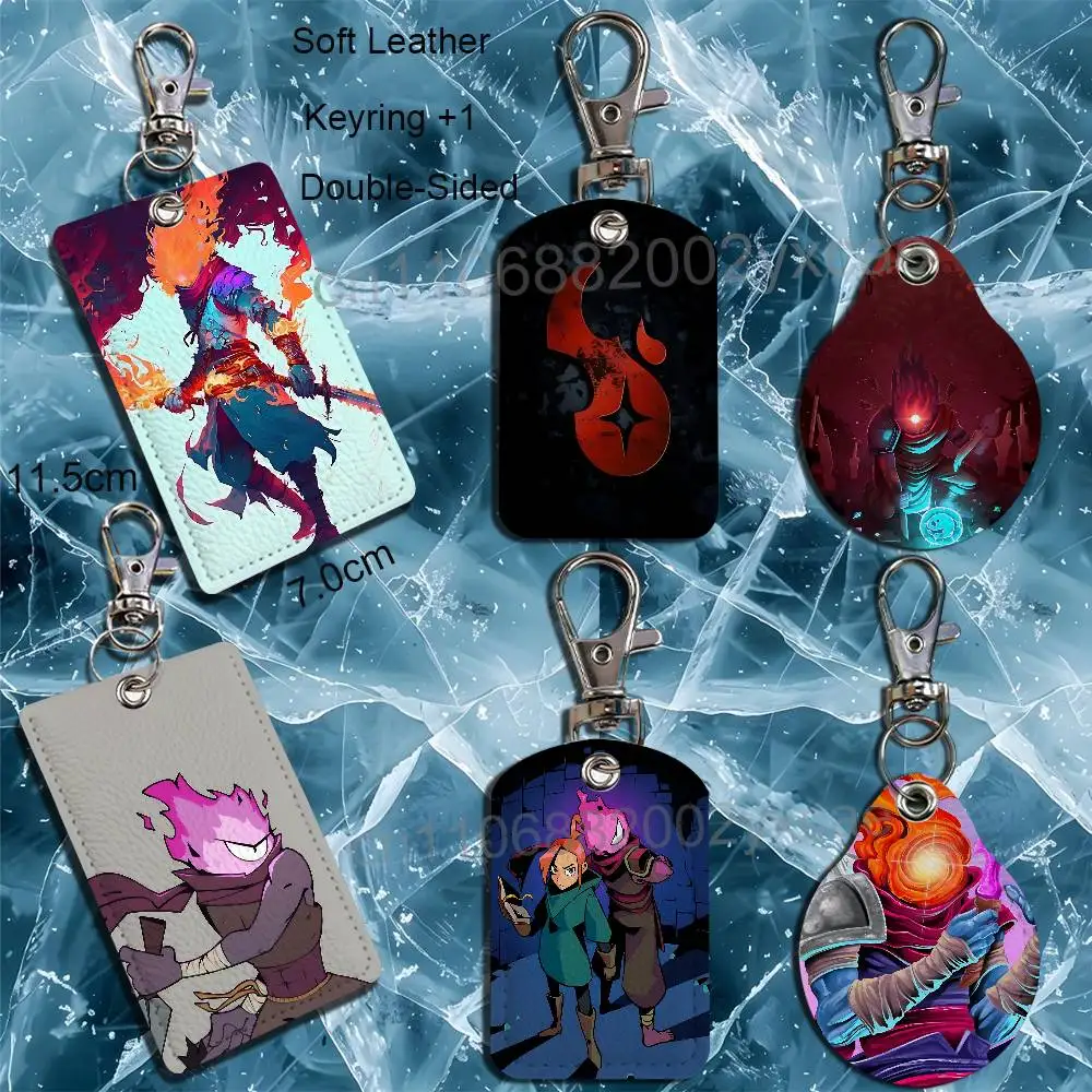 

game Eternal Cycle Dead Cells Keychain Holder Suitable For Subway Bank Card Bus Card Case Badge Holder Wallet Card Textured