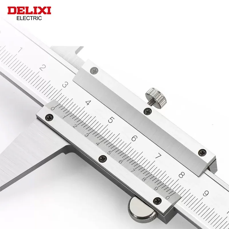 DELIXI ELECTRIC High Precision Caliper Stainless Steel Durable Inspection Tool Height and thickness measuring MachineryToolRuler