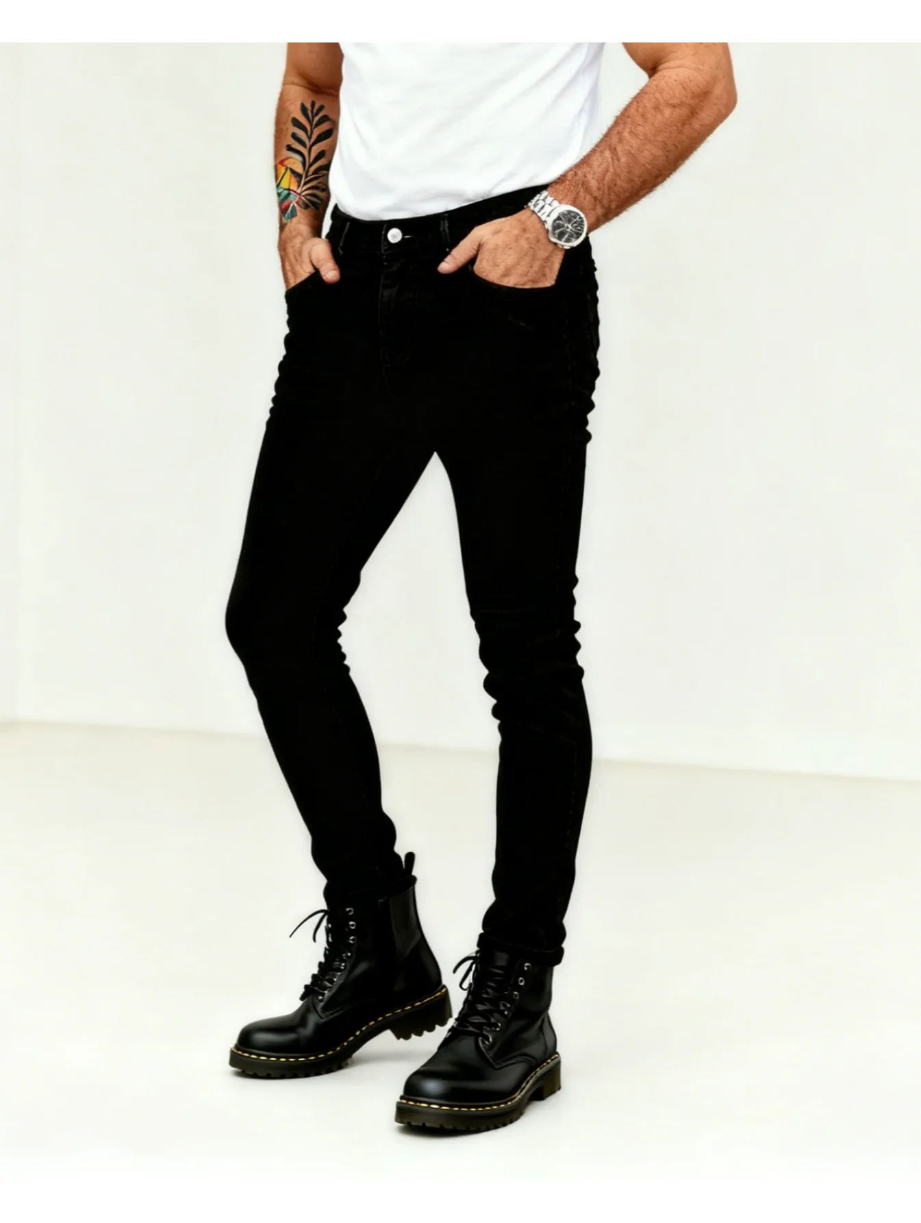 

Мужские джинсы Slim Fit, классические эластичные джинсовые брюки, удобная повседневная одежда, всесезонный подарок для него